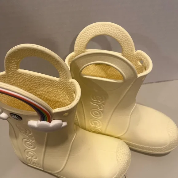 Crocs Kids’ Handle It Rainbow Rain Boots - Picture 2 of 8